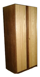 Homestead Double Door Wardrobe w\/Interior Shelf & Clothes Rod, 36"W, 60"H